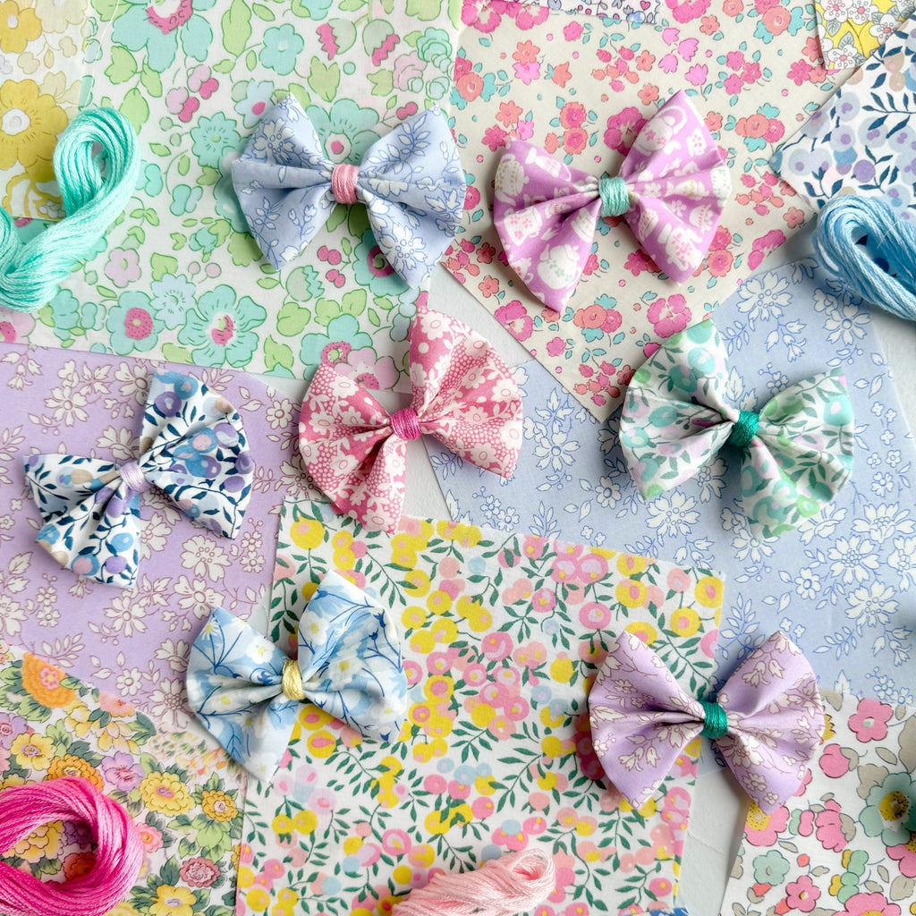 No Sew Project: Bow Barrettes