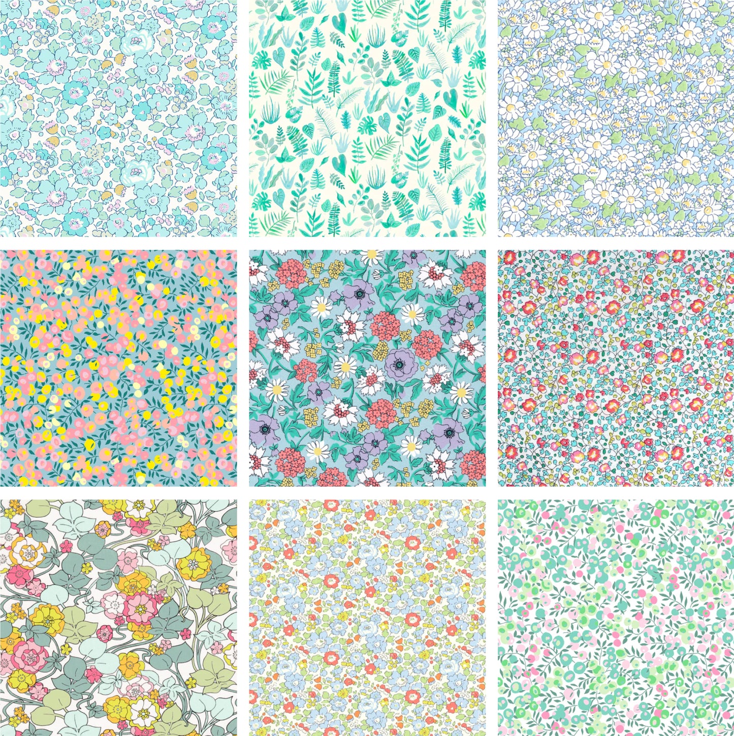 Aqua Charm Squares