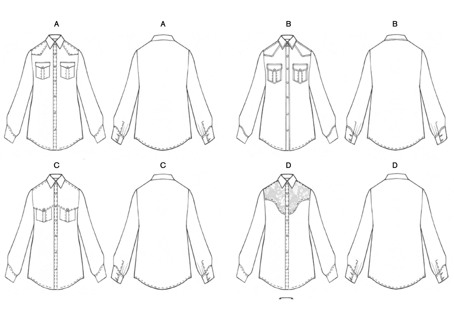 Camargue Cowboy Shirt Pattern