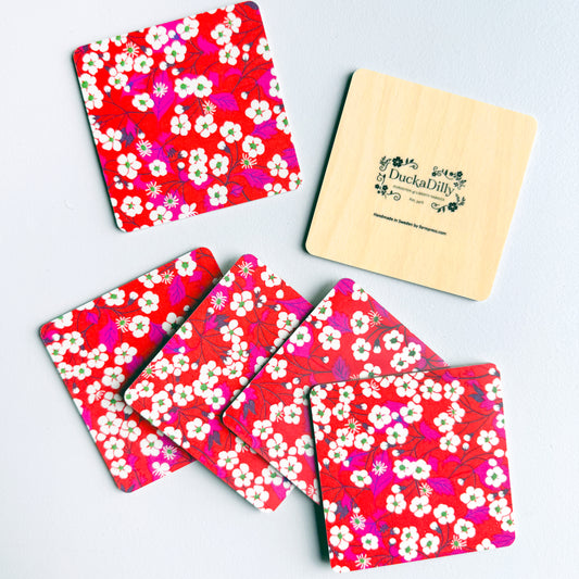 Birch Coaster Set - Mitsi (H)