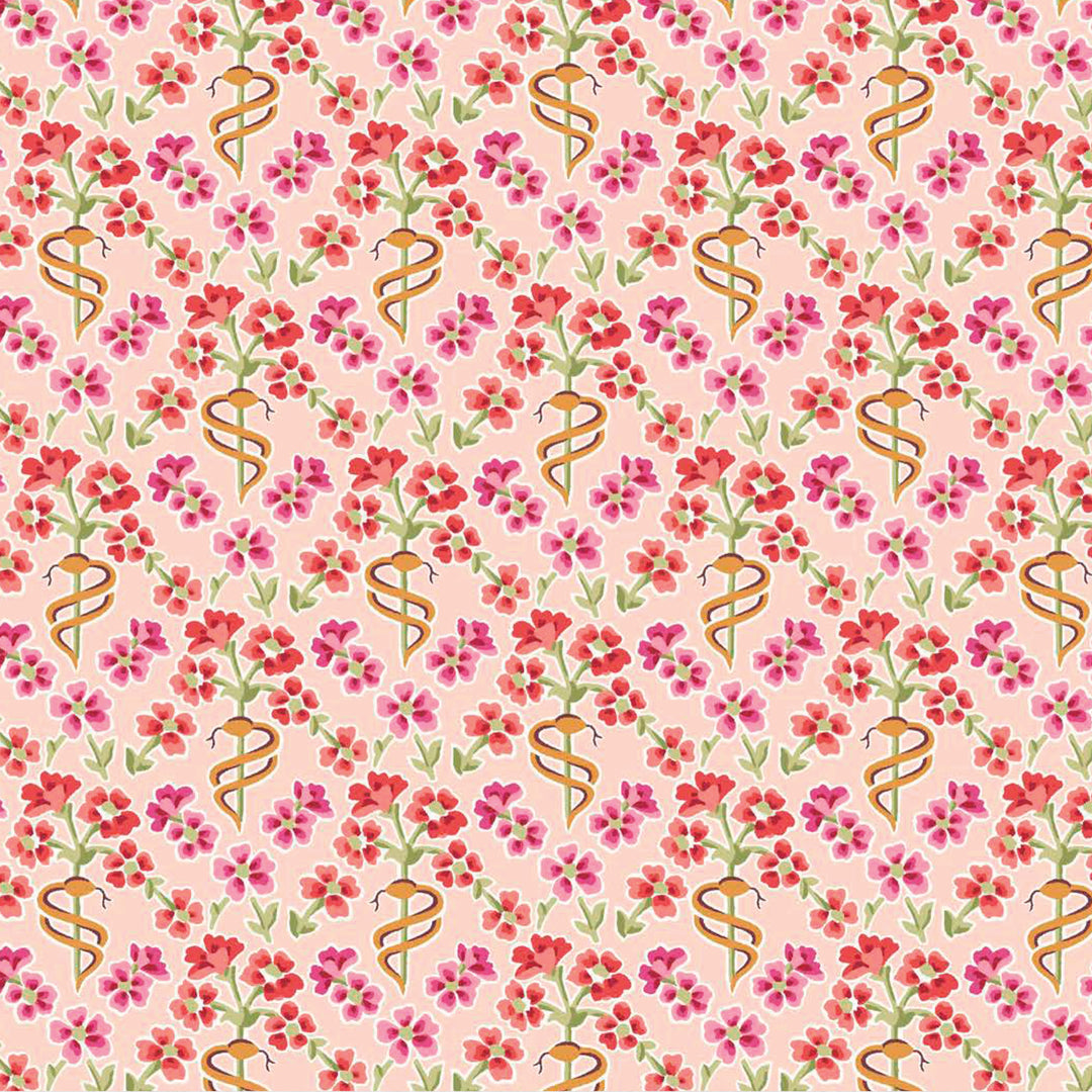 Floral Serpent (A), 3 yards 17" REMNANT #1835
