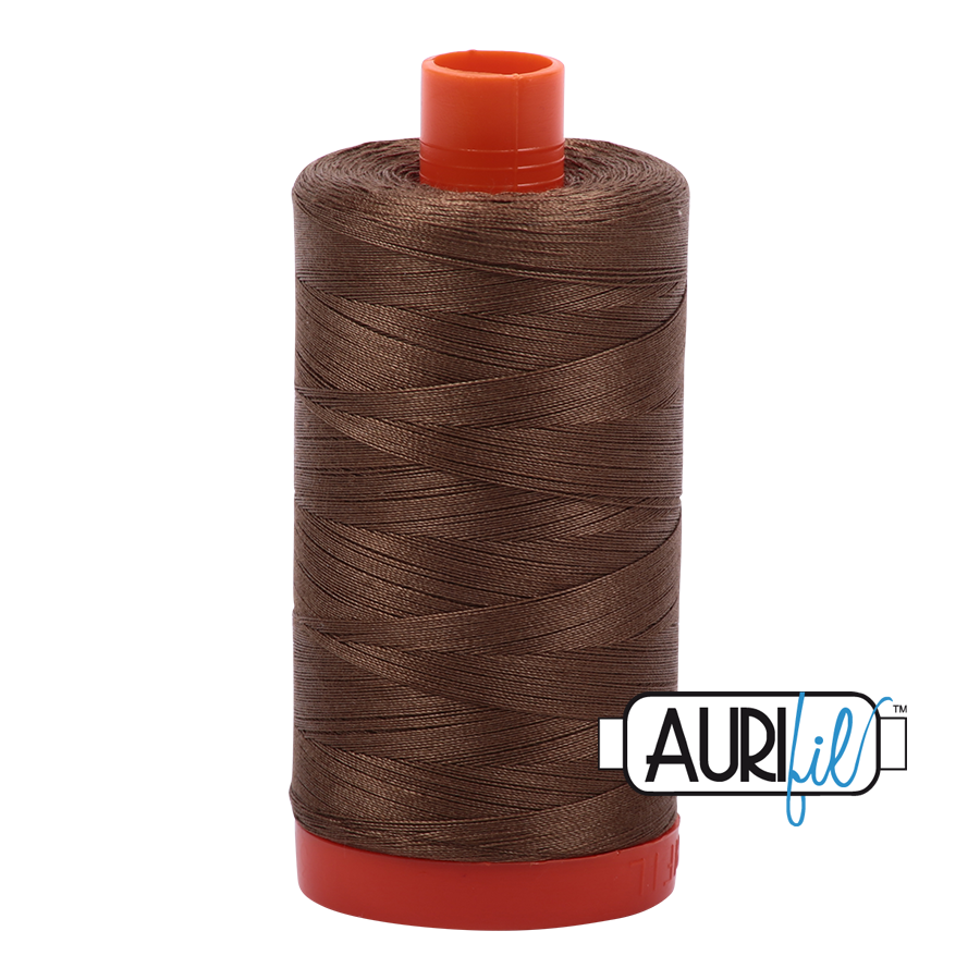 50wt Aurifil Dark Sandstone 100% Cotton Mako Thread #MK50-1318