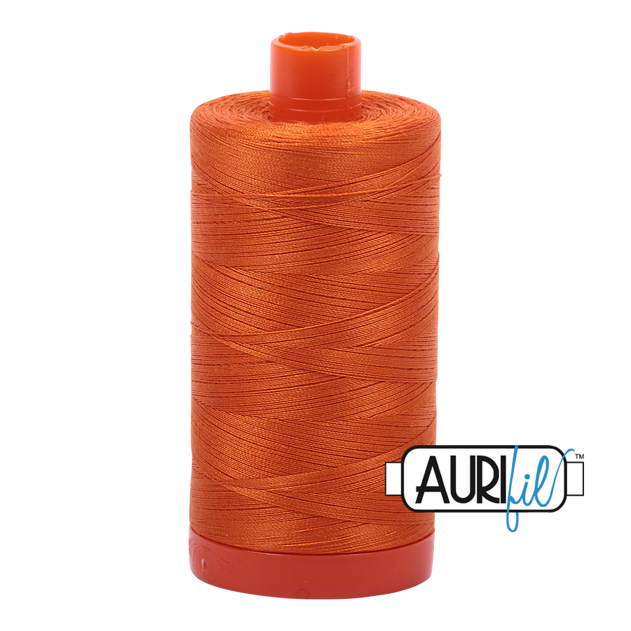 50wt Aurifil Pumpkin 100% Cotton Mako Thread #MK50-2150