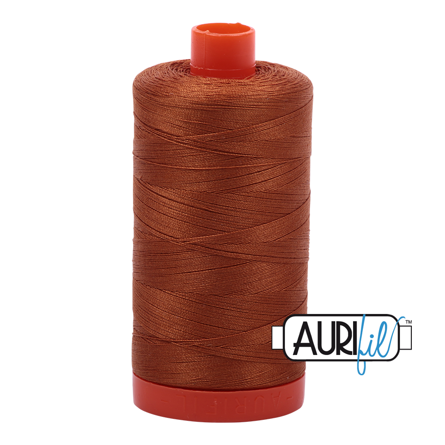 50wt Aurifil Cinnamon 100% Cotton Mako Thread #MK50-2155