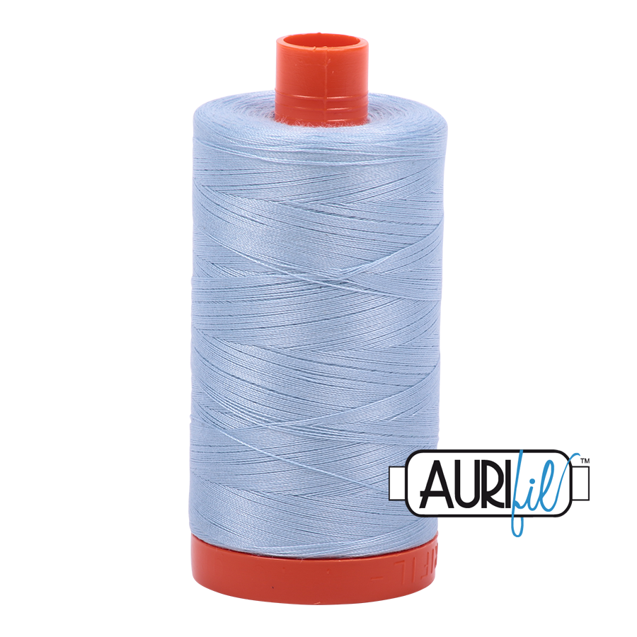 50wt Aurifil Light Robin's Egg 100% Cotton Mako Thread #MK50-2710