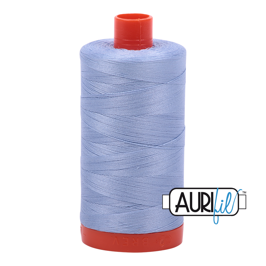 50wt Aurifil Very Light Delft 100% Cotton Mako Thread #MK50-2770