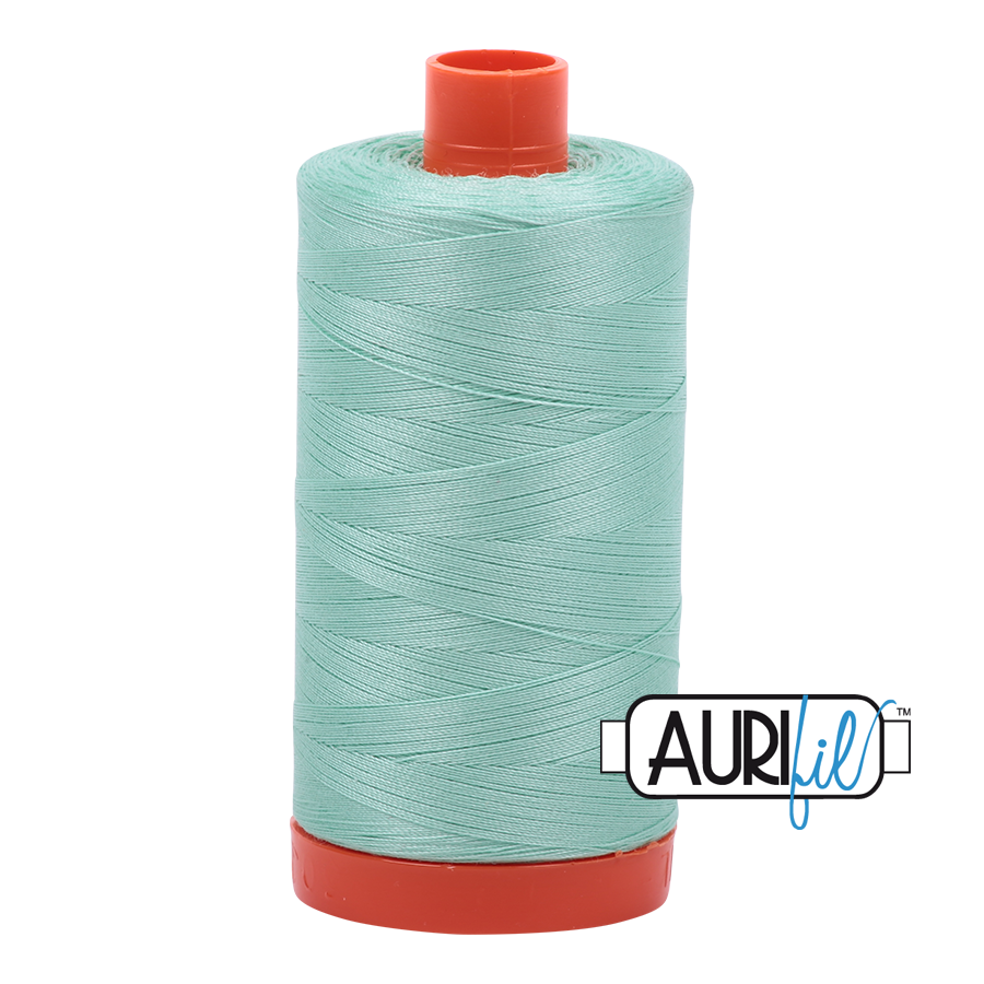 50wt Aurifil Medium Mint 100% Cotton Mako Thread #MK50-2835