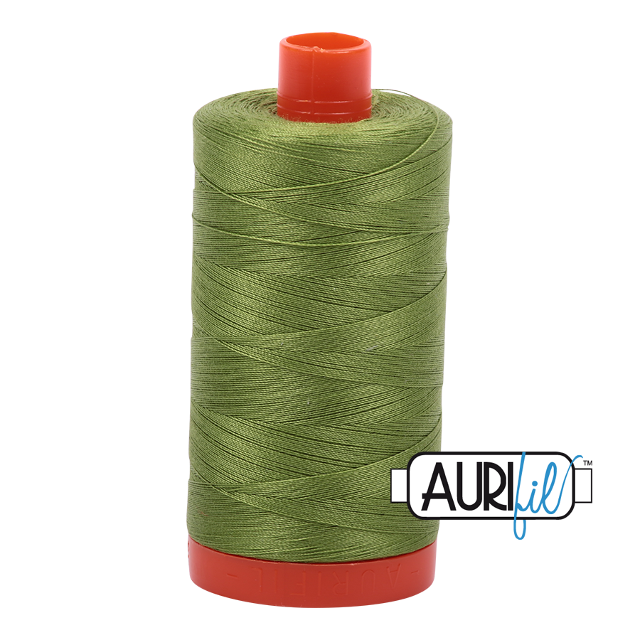 50wt Aurifil Fern Green 100% Cotton Mako Thread #MK50-2888