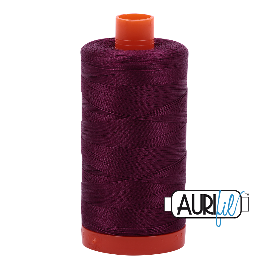 50wt Aurifil Plum 100% Cotton Mako Thread #MK50-4030