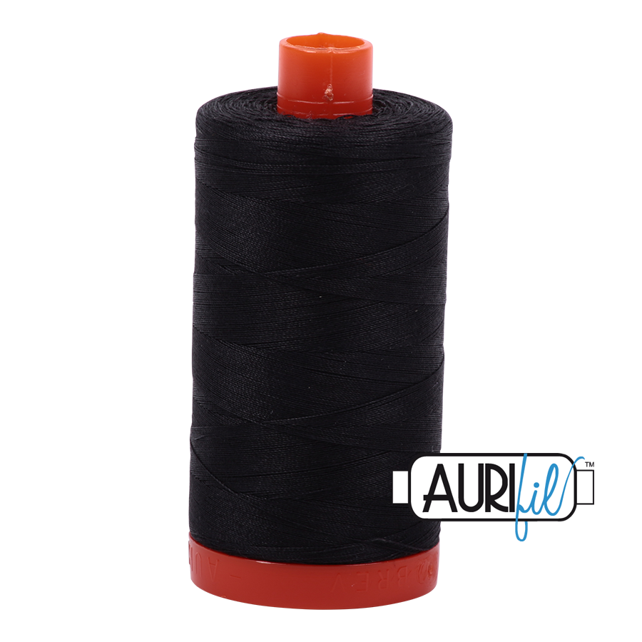 50wt Aurifil Very Dark Grey 100% Cotton Mako Thread #MK50-4241
