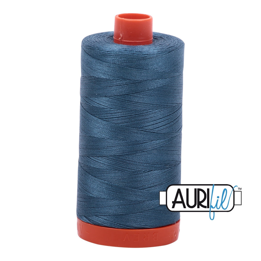 50wt Aurifil Smoke Blue 100% Cotton Mako Thread #MK50-4644