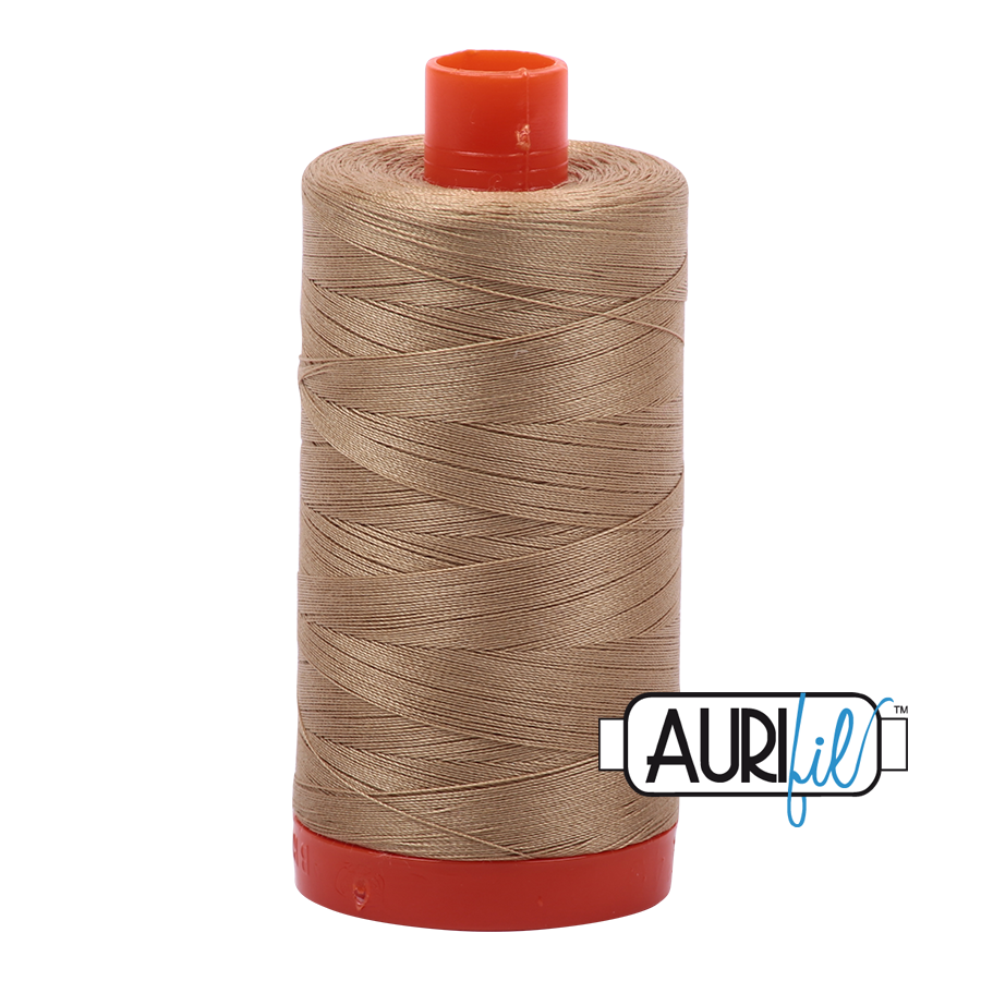 50wt Aurifil Blond Beige 100% Cotton Mako Thread #MK50-5010