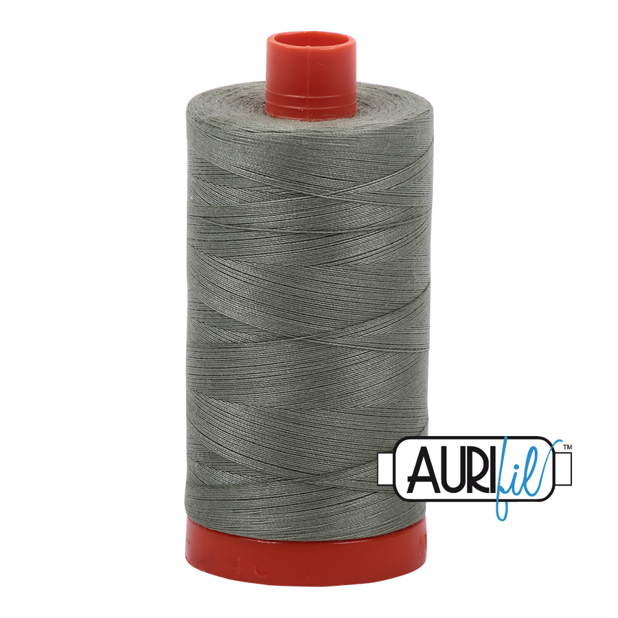 50wt Aurifil Military Green 100% Cotton Mako Thread #MK50-5019