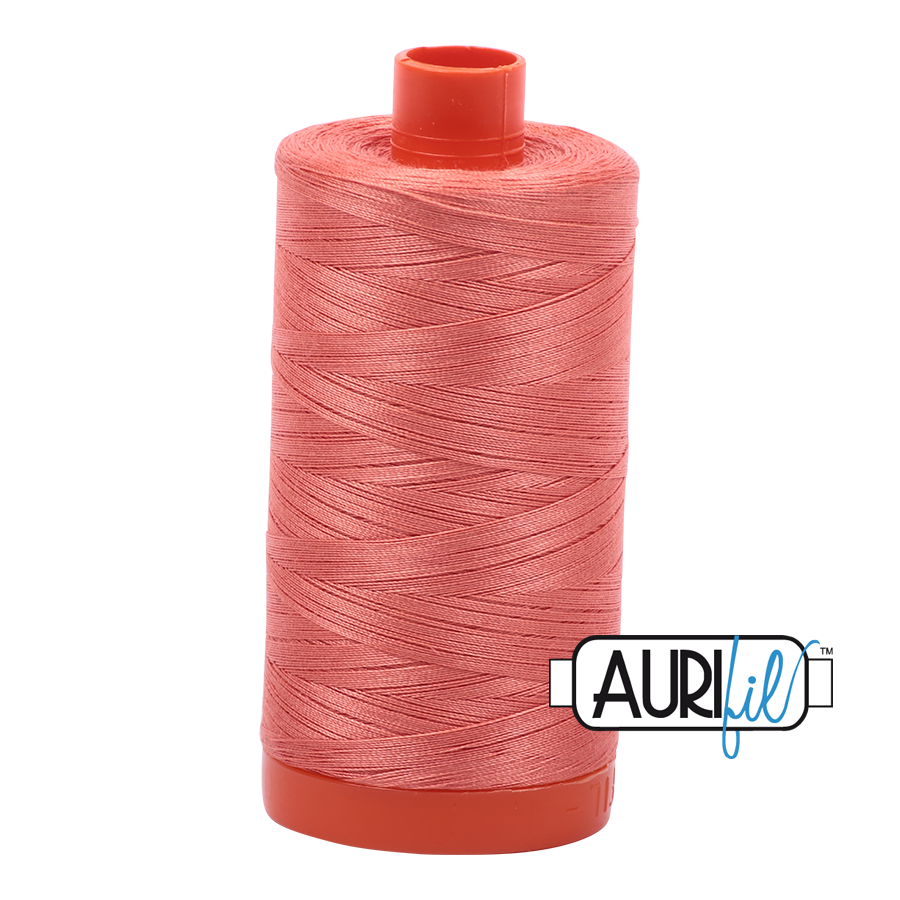 50wt Aurifil Tangerine Dream 100% Cotton Mako Thread #MK50-6729