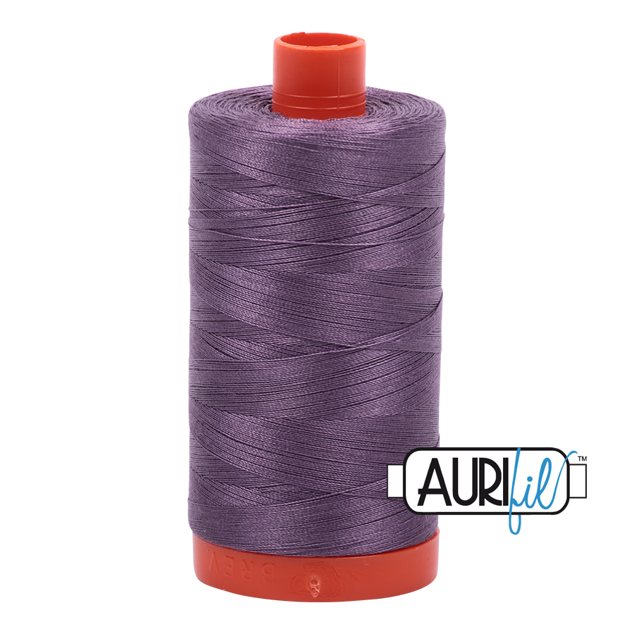 50wt Aurifil Plumtastic 100% Cotton Mako Thread #MK50-6735