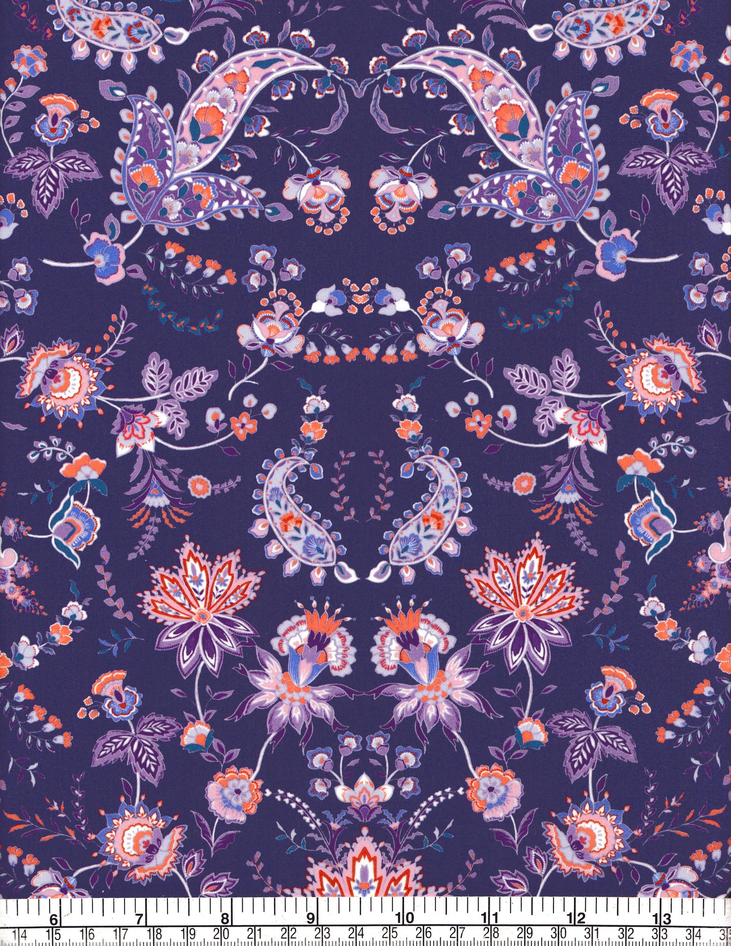 Organic Mirrored Paisley (A) Last Quarter Yard