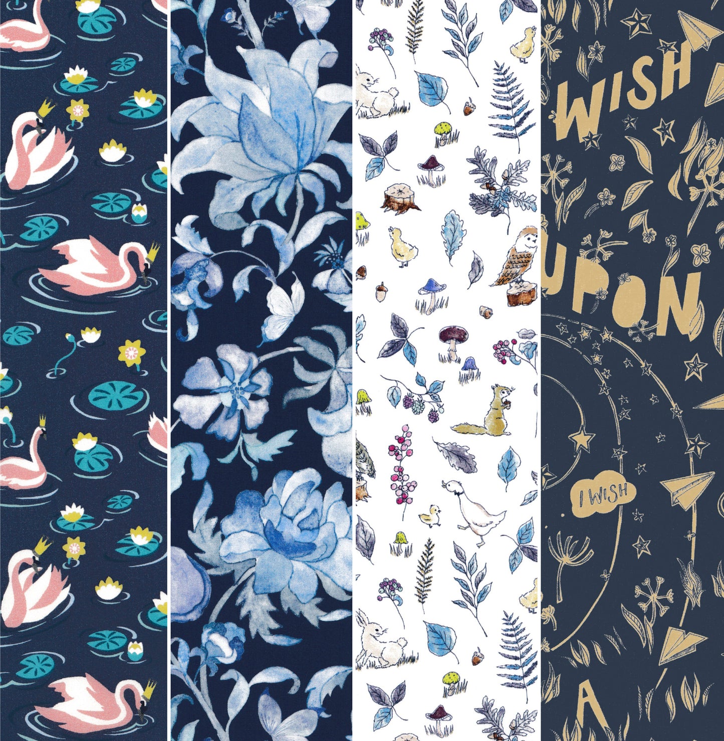 Paradise Lands Blue FQ Bundle