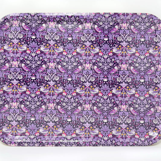 Birch Tray - Strawberry Thief Amethyst