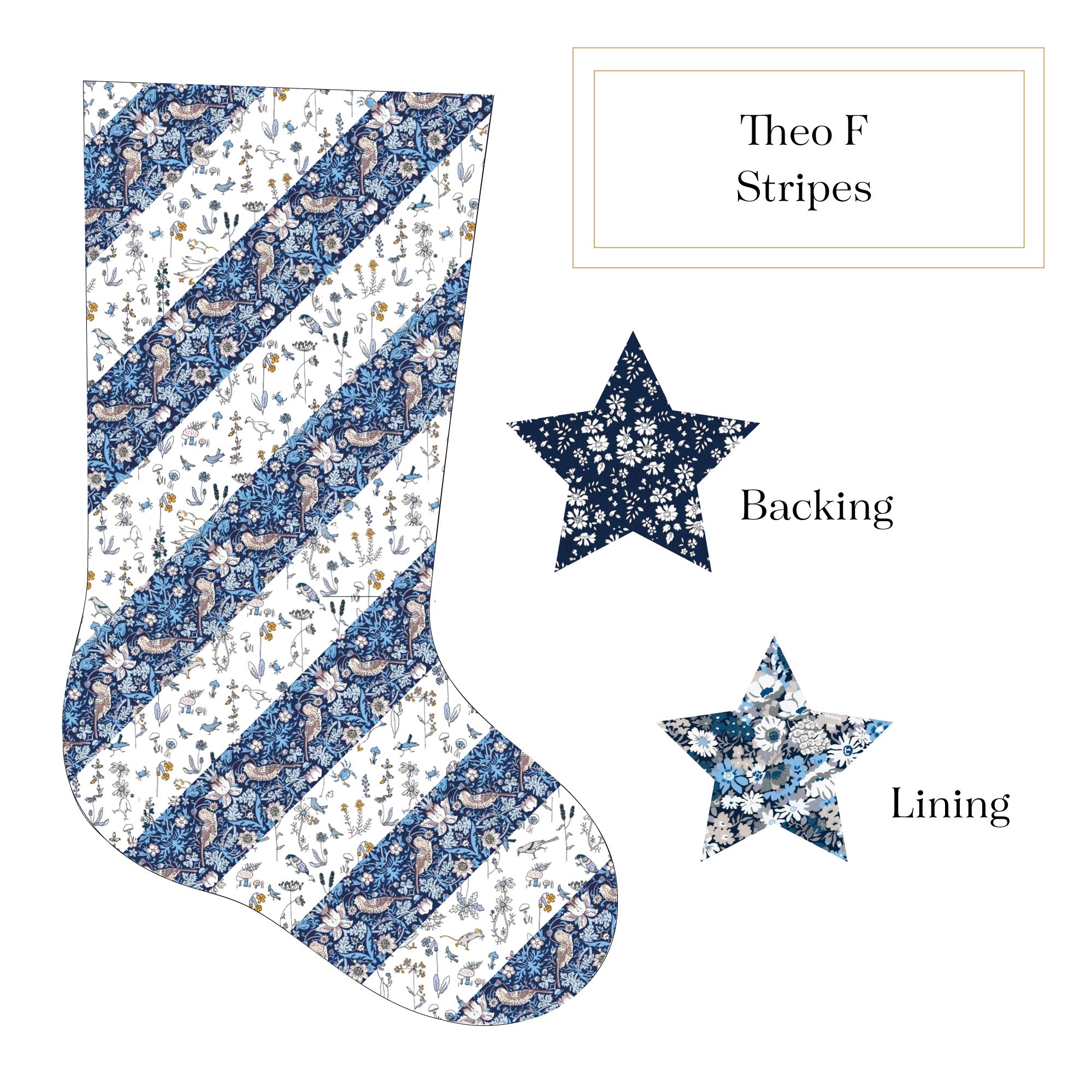 Light Blue and White Santa Skiing Needlepoint Stocking – Lillian Grey