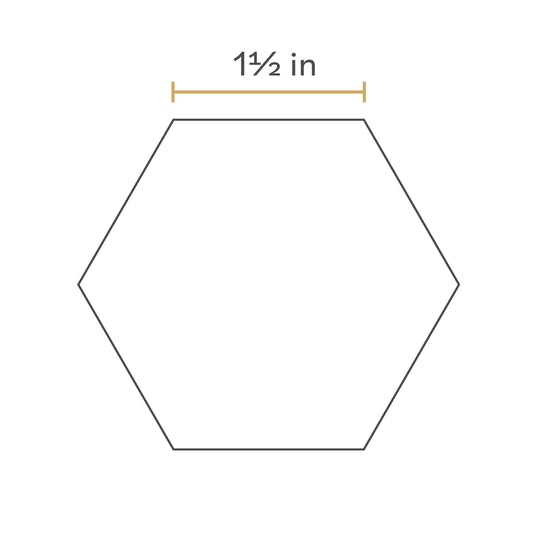 1.5" Hexagon Templates EPP