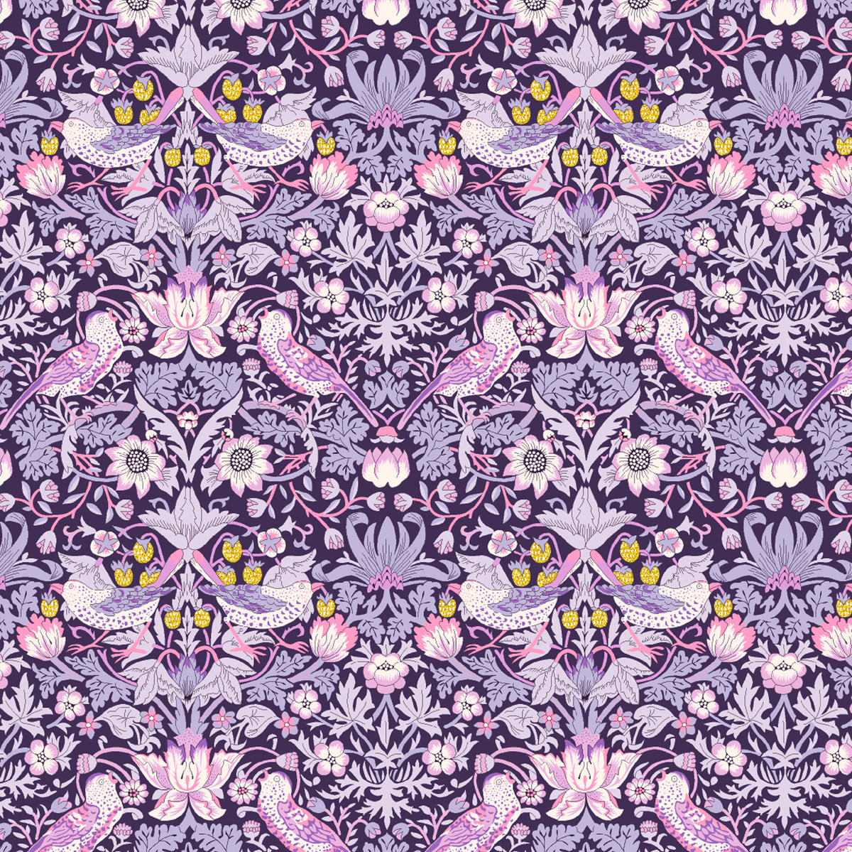 Strawberry Thief Collection: Strawberry Thief Amethyst Strawberry Thief Collection: Strawberry Thief Amethyst