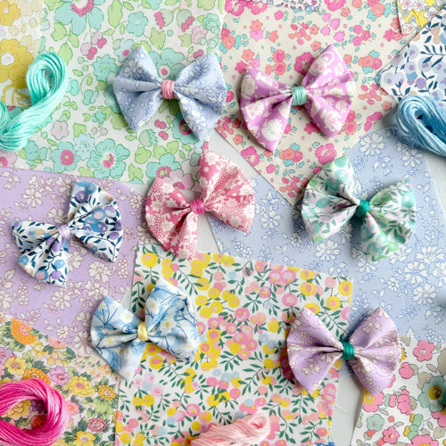 No Sew Project: Bow Barrettes
