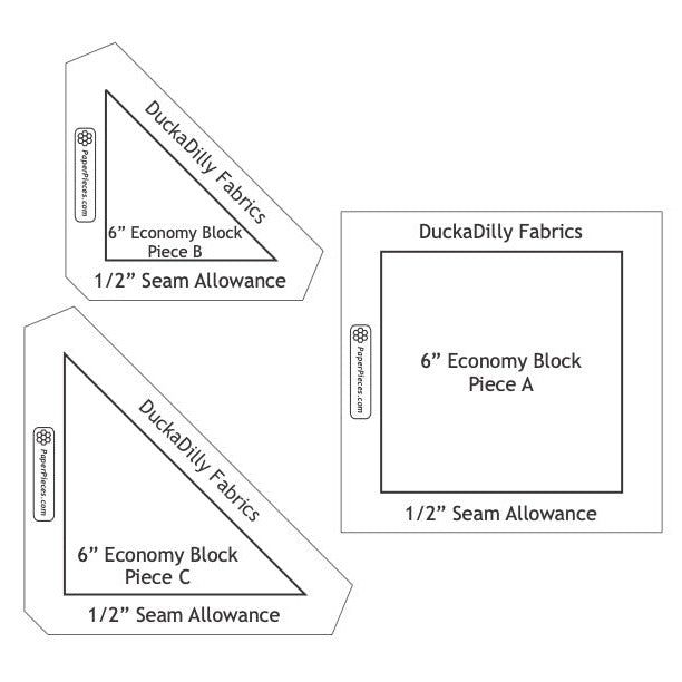 Economy Block Quilt Kit - Ice Cream Social