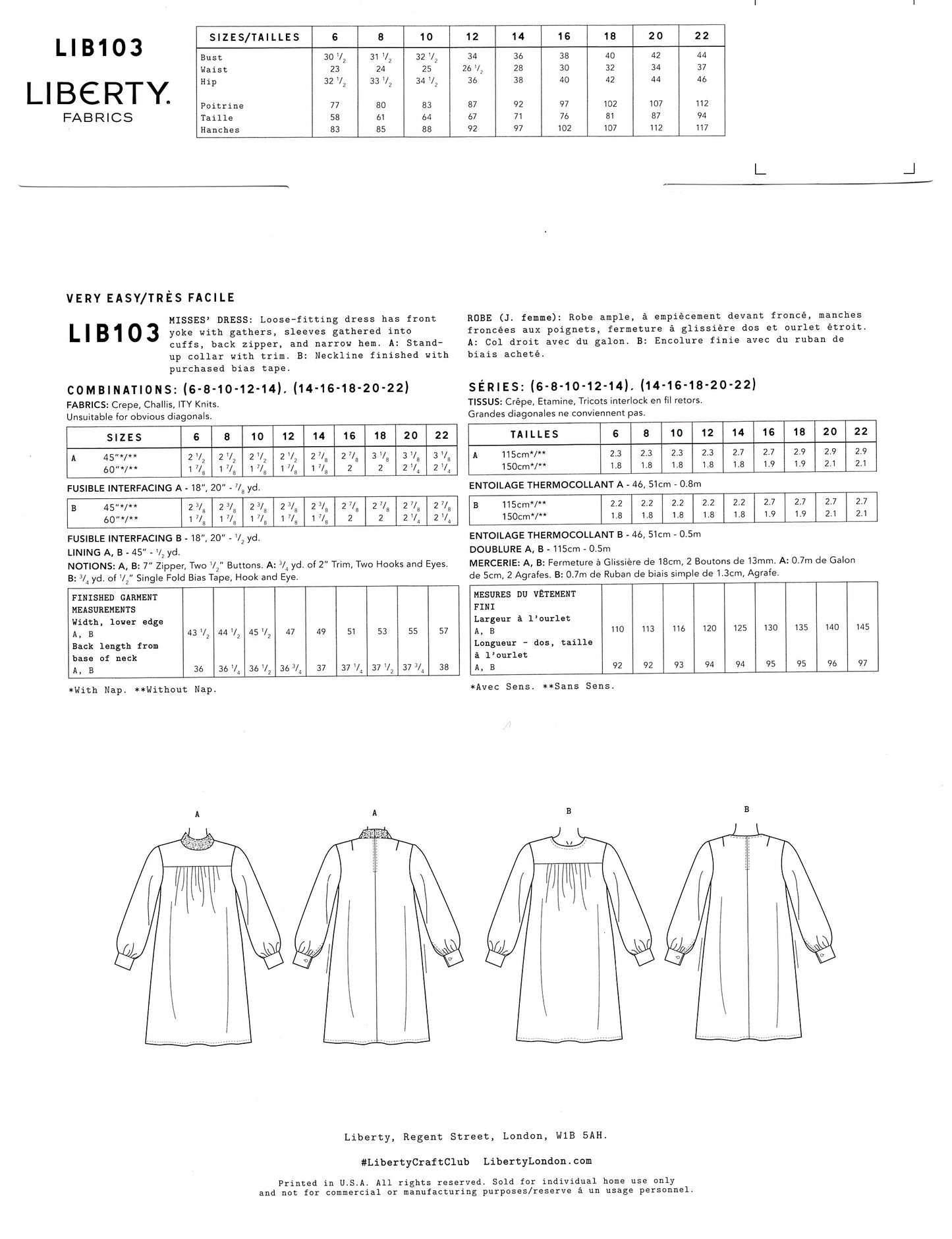 Bertie Shift Dress Pattern