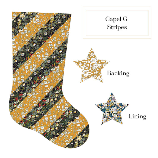 Striped Jingle Stocking - Capel G