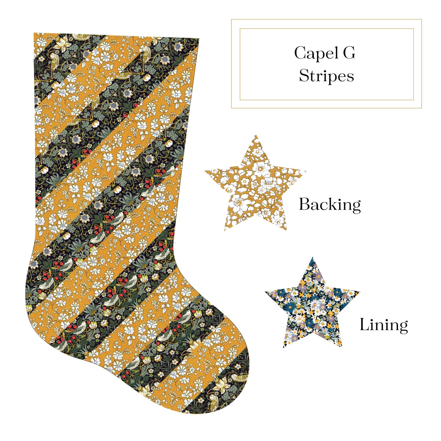 Striped Jingle Stocking - Capel G