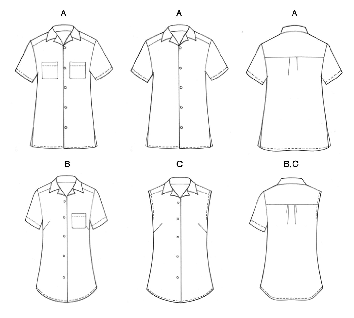 Como Collar Shirt Pattern
