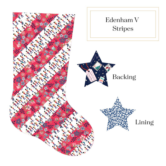 Striped Jingle Stocking - Edenham V