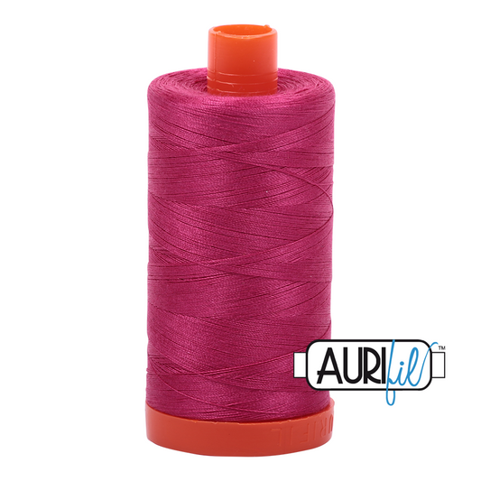 50wt Aurifil Red Plum 100% Cotton Mako Thread #MK50-1100