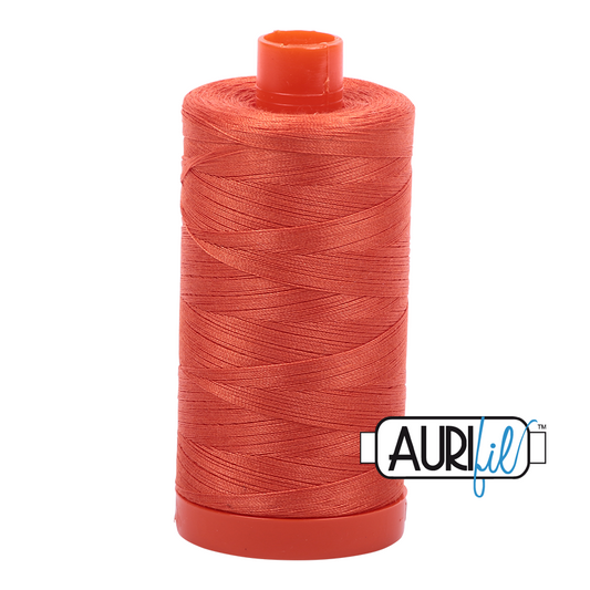 50wt Aurifil Dusty Orange 100% Cotton Mako Thread #MK50-1154