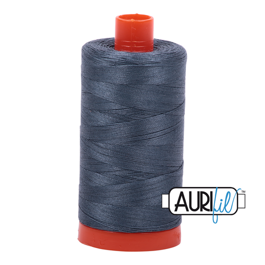 50wt Aurifil Medium Grey 100% Cotton Mako Thread #MK50-1158