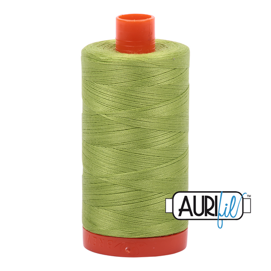 50wt Aurifil Spring Green 100% Cotton Mako Thread #MK50-1231