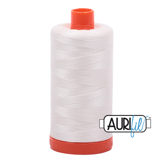 50wt Aurifil Chalk 100% Cotton Mako Thread #MK50-2026