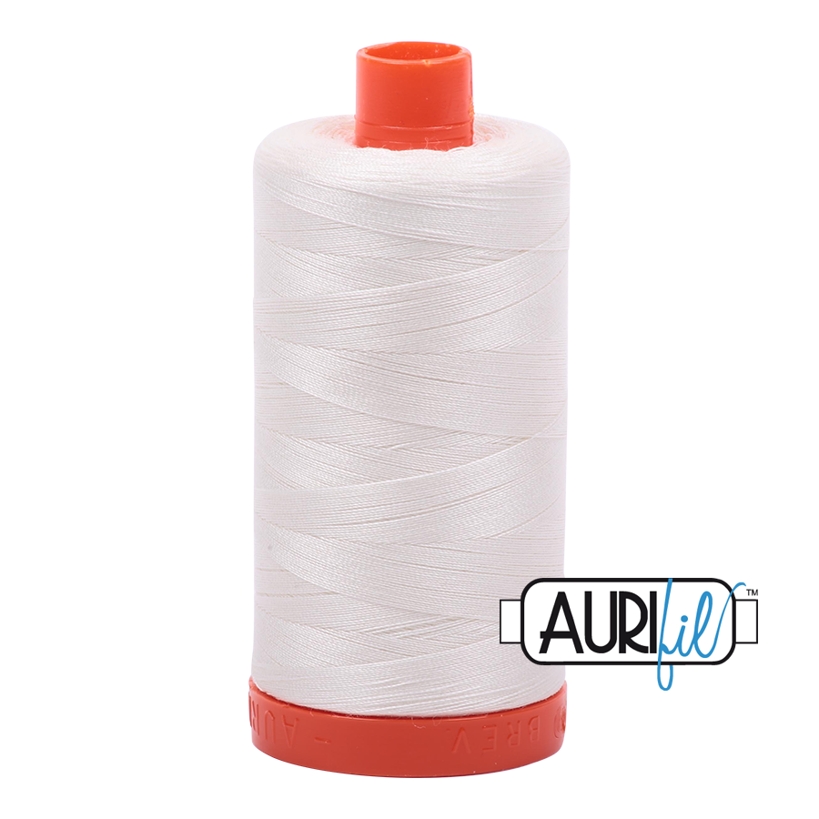 50wt Aurifil Chalk 100% Cotton Mako Thread #MK50-2026