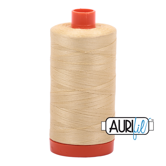 50wt Aurifil Wheat 100% Cotton Mako Thread #MK50-2125