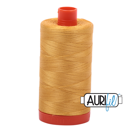 50wt Aurifil Tarnished Gold 100% Cotton Mako Thread #MK50-2132