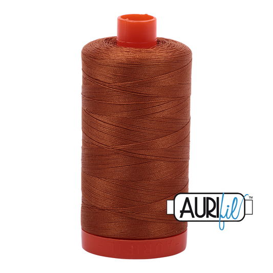 50wt Aurifil Cinnamon 100% Cotton Mako Thread #MK50-2155