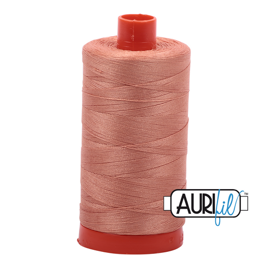 50wt Aurifil Peach 100% Cotton Mako Thread #MK50-2215