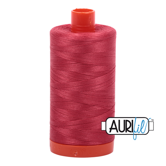 50wt Aurifil Red Peony 100% Cotton Mako Thread #MK50-2230