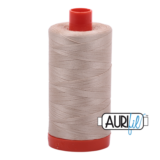 50wt Aurifil Ermine 100% Cotton Mako Thread #MK50-2312