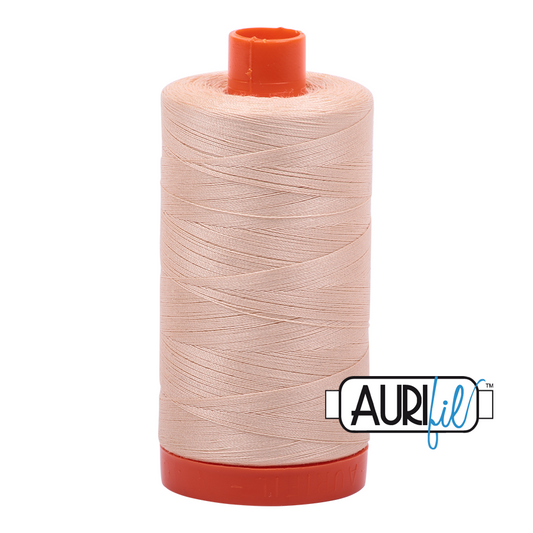 50wt Aurifil Pale Flesh 100% Cotton Mako Thread #MK50-2315