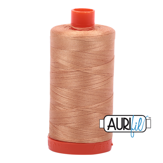 50wt Aurifil Light Toast 100% Cotton Mako Thread #MK50-2320