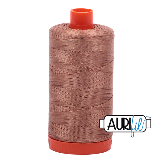 50wt Aurifil Café Au Lait 100% Cotton Mako Thread #MK50-2340