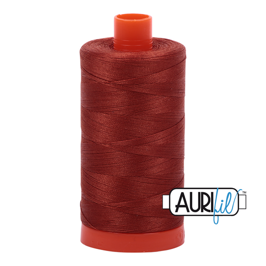 50wt Aurifil Copper 100% Cotton Mako Thread #MK50-2350