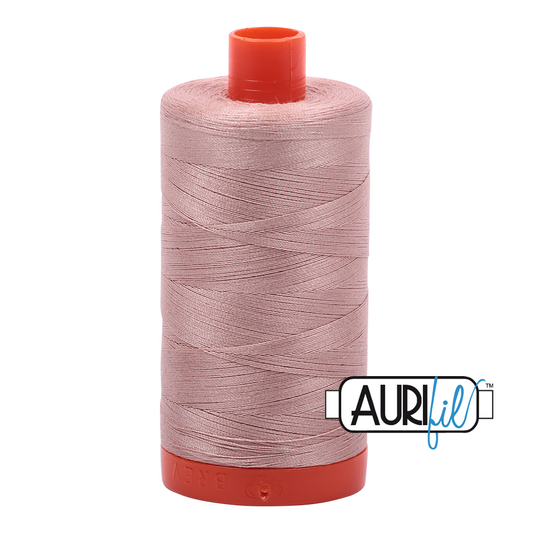 50wt Aurifil Antique Blush 100% Cotton Mako Thread #MK50-2375