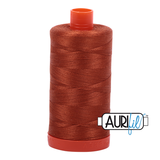 50wt Aurifil Cinnamon Toast 100% Cotton Mako Thread #MK50-2390